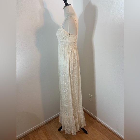 🌹New Listing🌹EUC Vintage Sue Wong White Lace Maxi Dress - Picture 3 of 6